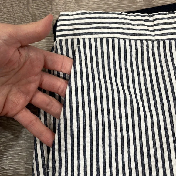 NWOT Zara Seersucker Striped Slim Trouser Pants XS - Picture 12 of 16